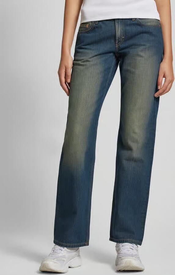 Weekday Straight fit jeans in used-look model 'Arrow' - Foto 2