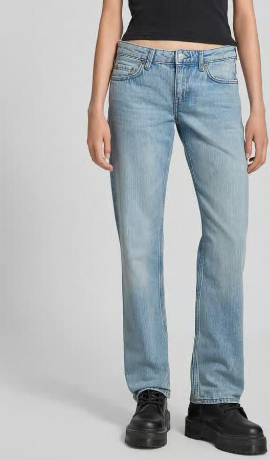 Weekday Straight leg jeans van puur katoen model 'Arrow' - Foto 2
