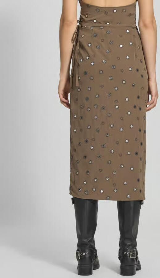 Weekday Wikkelrok met stitchings model 'Salem' - Foto 2