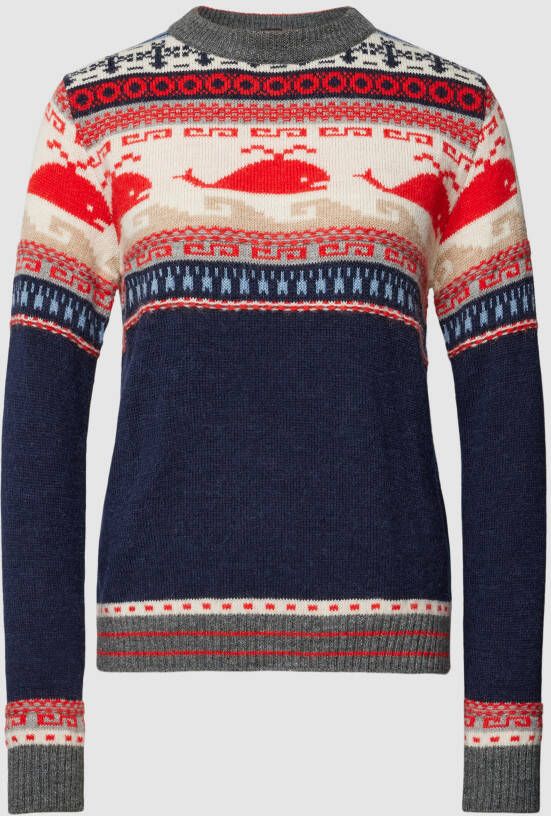 Weekend Max Mara Gebreide pullover met all-over motief model 'EDICOLA'