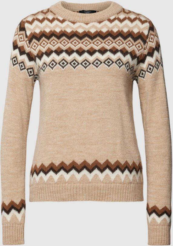 Weekend Max Mara Gebreide pullover met all-over motief model 'EDICOLA'