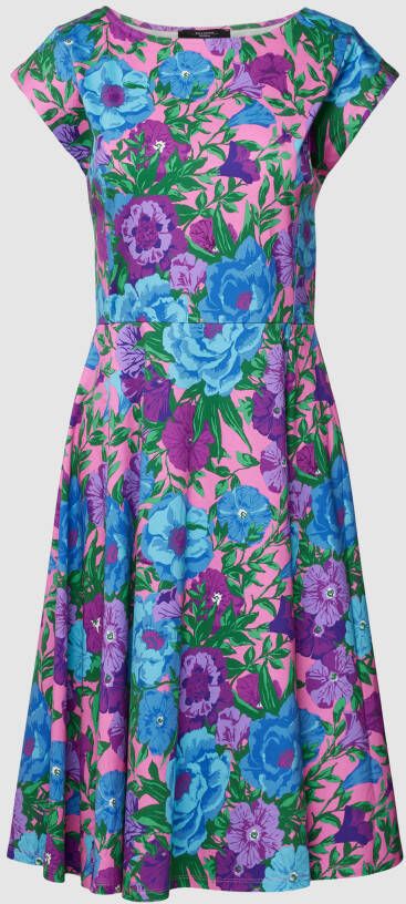 Weekend Max Mara Knielange jurk van katoen met bloemenprint