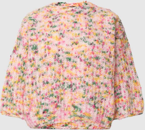 Weekend Max Mara Korte gebreide pullover met all-over motief model 'TESSILE'