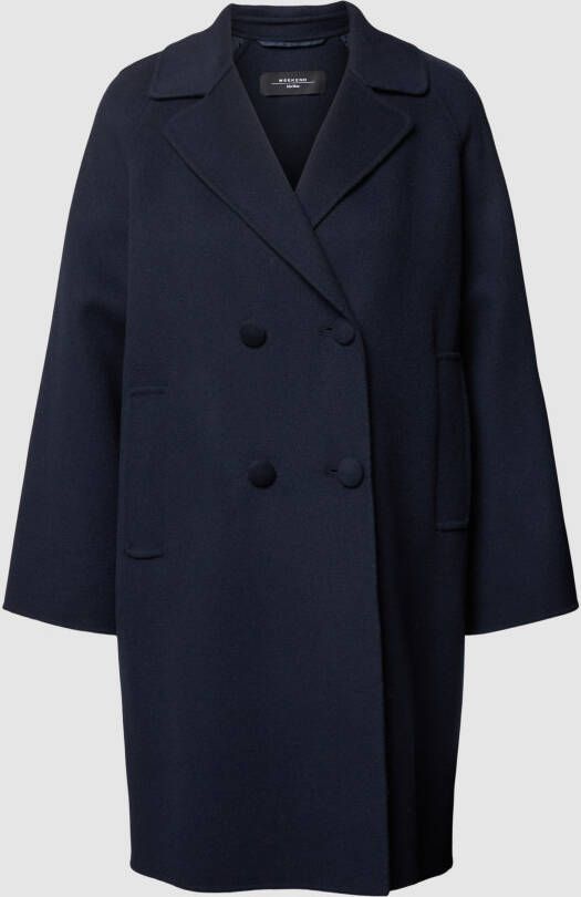 Weekend Max Mara Lange jas met steekzakken opzij model 'RIVETTO'