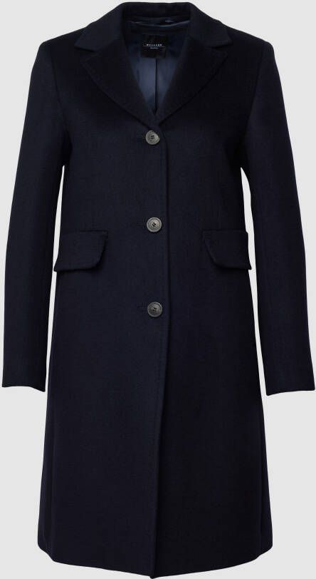 Weekend Max Mara Lange jas van pure scheerwol met reverskraag model 'TEVERE'