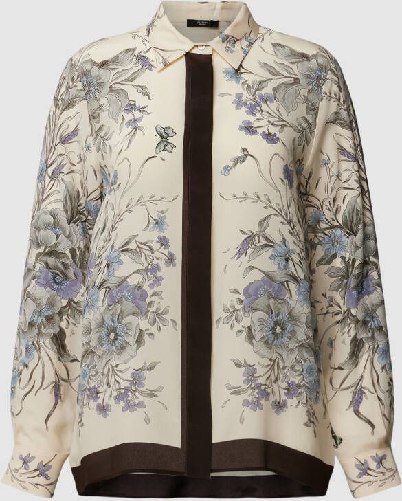 Weekend Max Mara Overhemdblouse met all-over motief model 'PONTE'