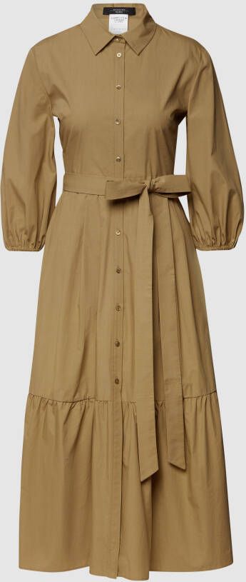 Weekend Max Mara Overhemdjurk in midilengte met tailleriem model 'Diana'