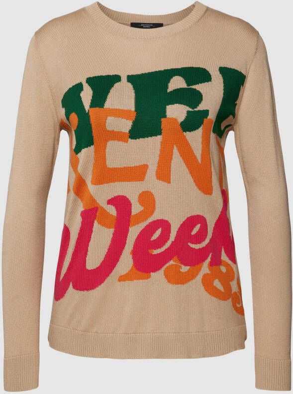 Weekend Max Mara Shirt met lange mouwen en labelstitching model 'SLAM'