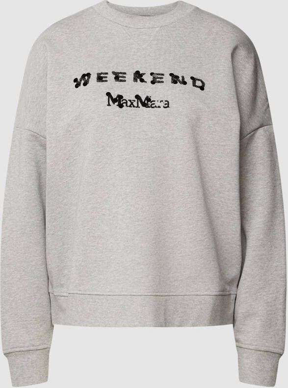 Weekend Max Mara Sweatshirt met labeldesign model 'HOT'