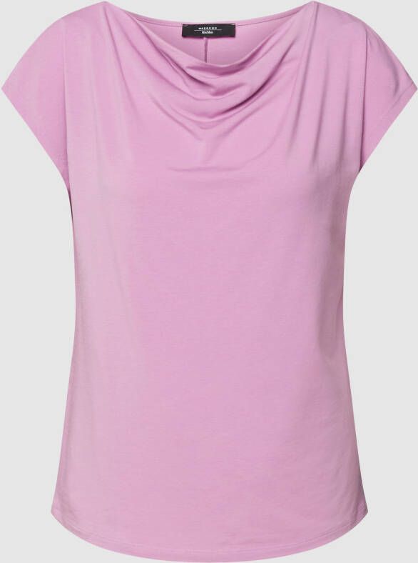 Weekend Max Mara T-shirt met cascadehals model 'MULTID'