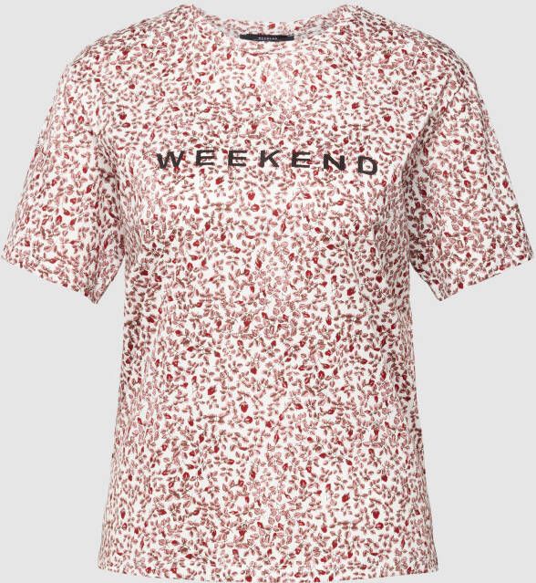 Weekend Max Mara T-shirt met gebloemd all-over motief model 'Fiorina'