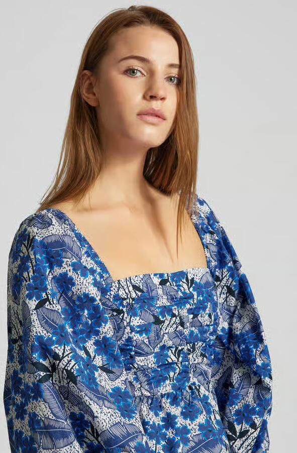 Max Mara Bloemen Crop Top Blouse Palpiti Multicolor Dames