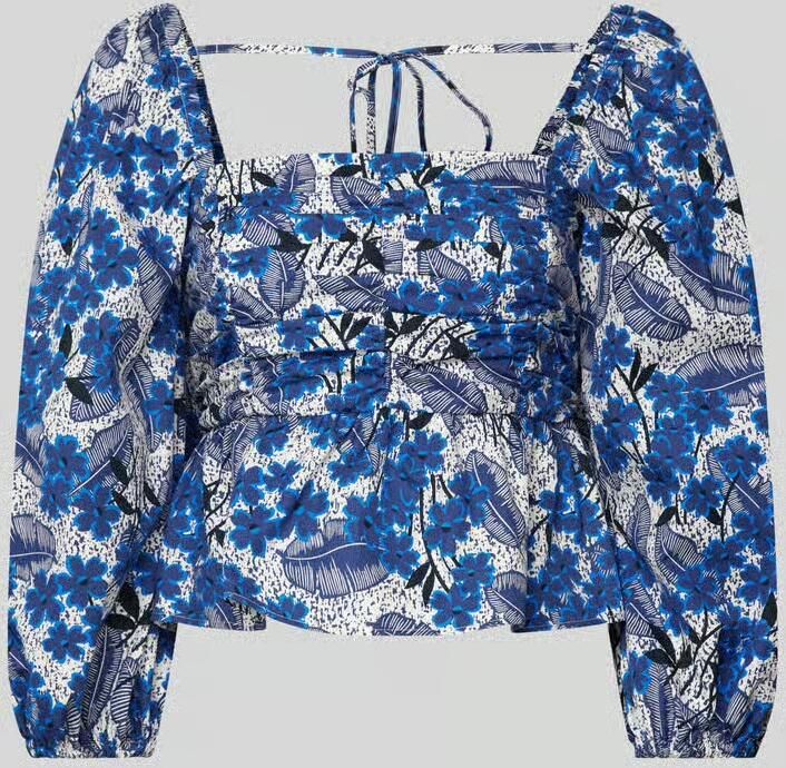 Max Mara Bloemen Crop Top Blouse Palpiti Multicolor Dames - Foto 2