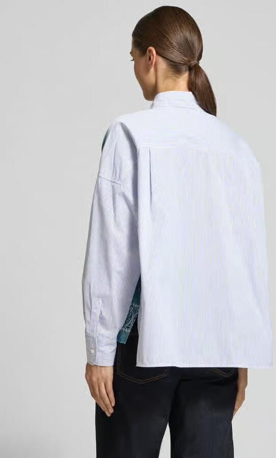 Weekend Max Mara blouse met lange mouwen met satijnen frontpatchwork-look - Foto 3