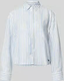 Weekend Max Mara boxy fit linnen blouse met all-over motief model 'ALBATRO'