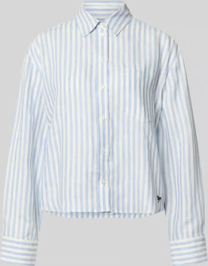 Weekend Max Mara boxy fit linnen blouse met all-over motief model 'ALBATRO' - Foto 2