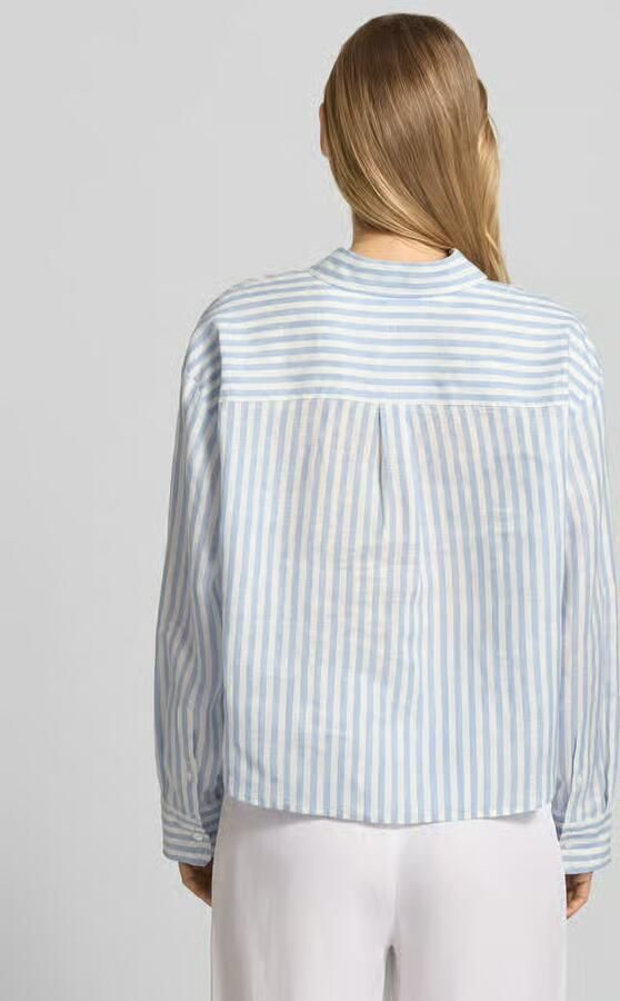 Weekend Max Mara boxy fit linnen blouse met all-over motief model 'ALBATRO' - Foto 2