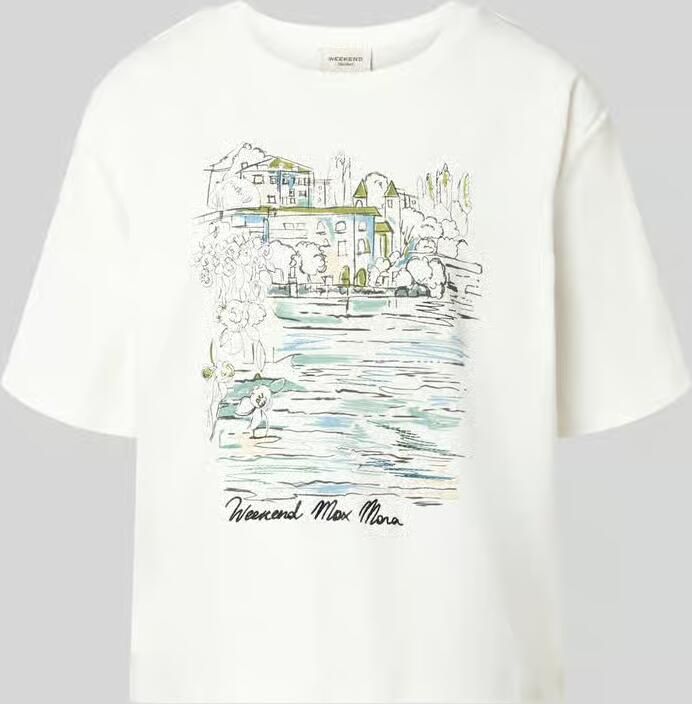 Weekend Max Mara Boxy fit T-shirt van 100% katoen model 'SALA' - Foto 2