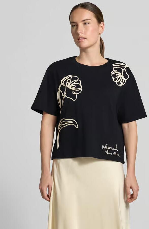 Weekend Max Mara Boxy fit T-shirt van 100% katoen model 'SALA' - Foto 2