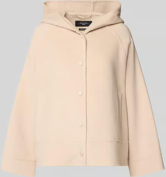 Weekend Max Mara Boxy fit wollen jack met capuchon model 'OLIATO'
