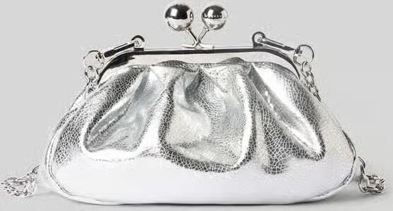 Weekend Max Mara Clutch van echt kalfsleer model 'WKABRUNO'