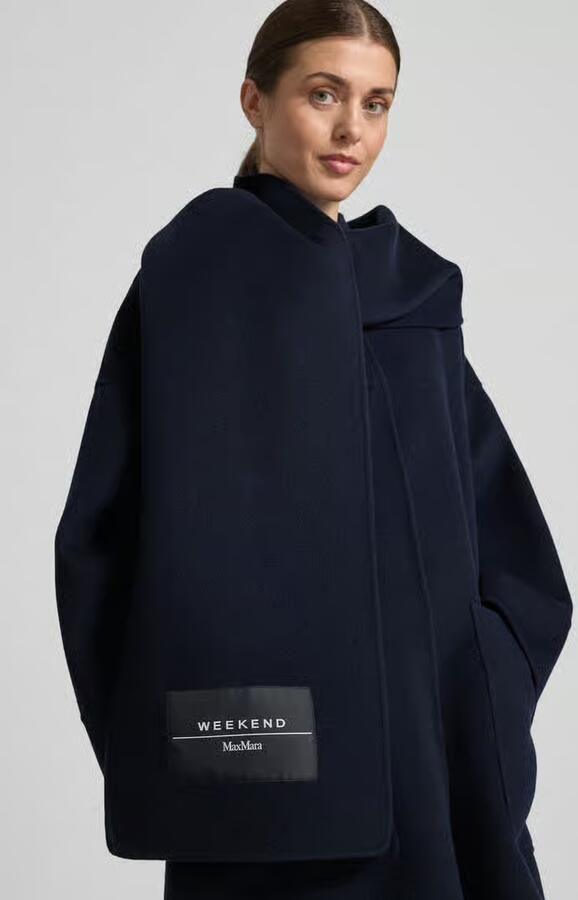 Weekend Max Mara Comfort fit lange wollen jas met Sjaal in Set Model 'FULCRO'