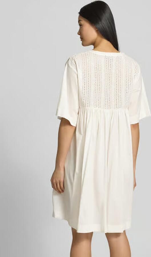 Weekend Max Mara Knielange jurk met broderie anglaise model 'MORETTO'