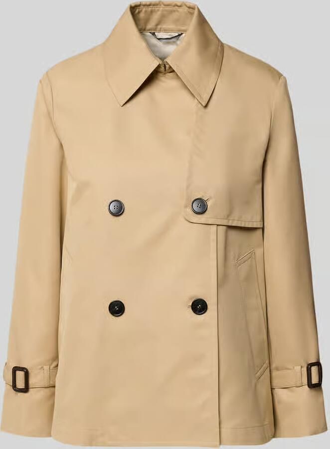 Weekend Max Mara Korte Trenchcoat van katoenmix