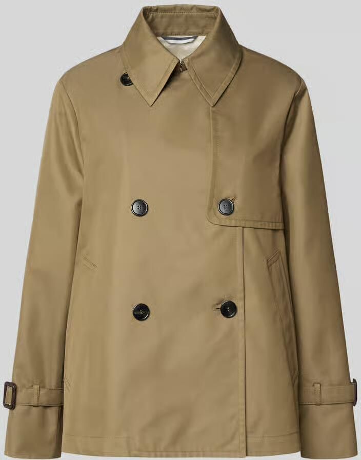 Weekend Max Mara Korte Trenchcoat van katoenmix