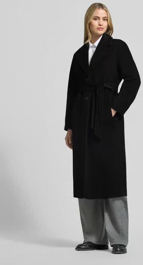Weekend Max Mara lange wollen jas met strikceintuur model 'WKDBRONTE' - Foto 3