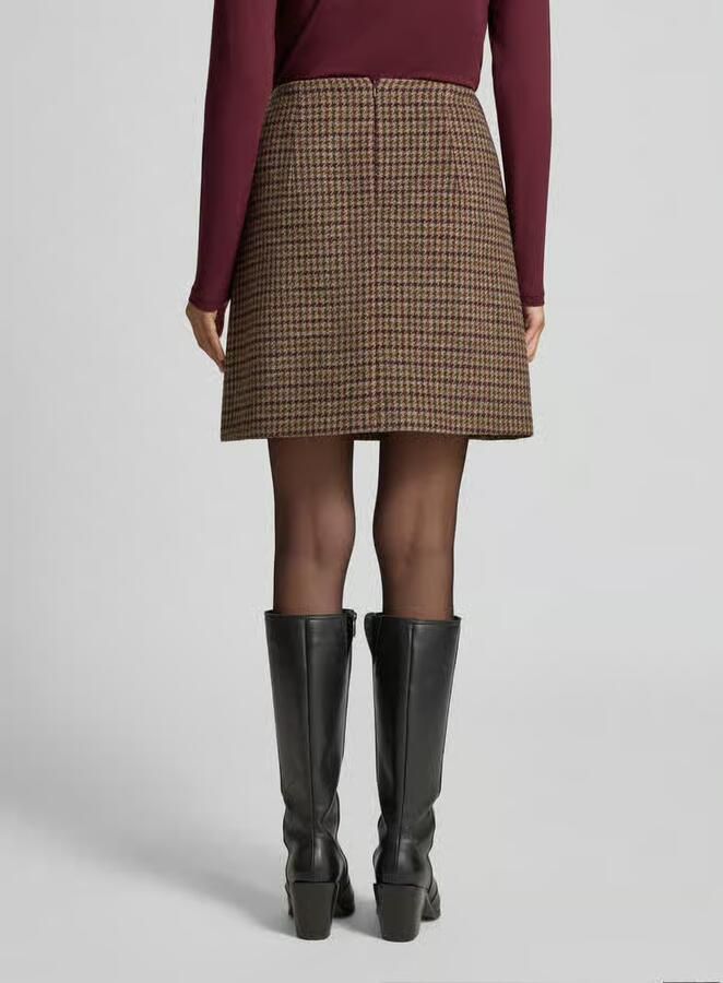 Weekend Max Mara Licht uitlopende minirok van wolmix model 'VATA'