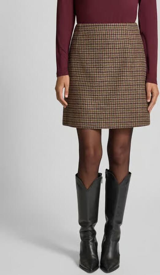 Weekend Max Mara Licht uitlopende minirok van wolmix model 'VATA' - Foto 2