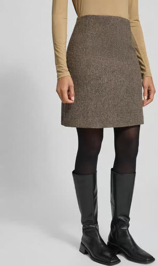 Weekend Max Mara Licht uitlopende midirok van zuivere scheerwol model 'MARCHE' - Foto 2