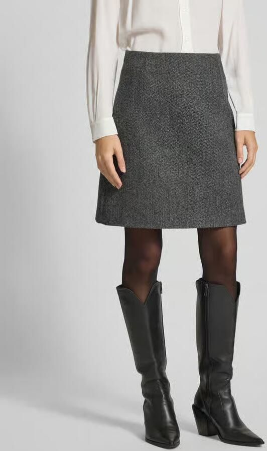 Weekend Max Mara Licht uitlopende midirok van zuivere scheerwol model 'MARCHE' - Foto 2