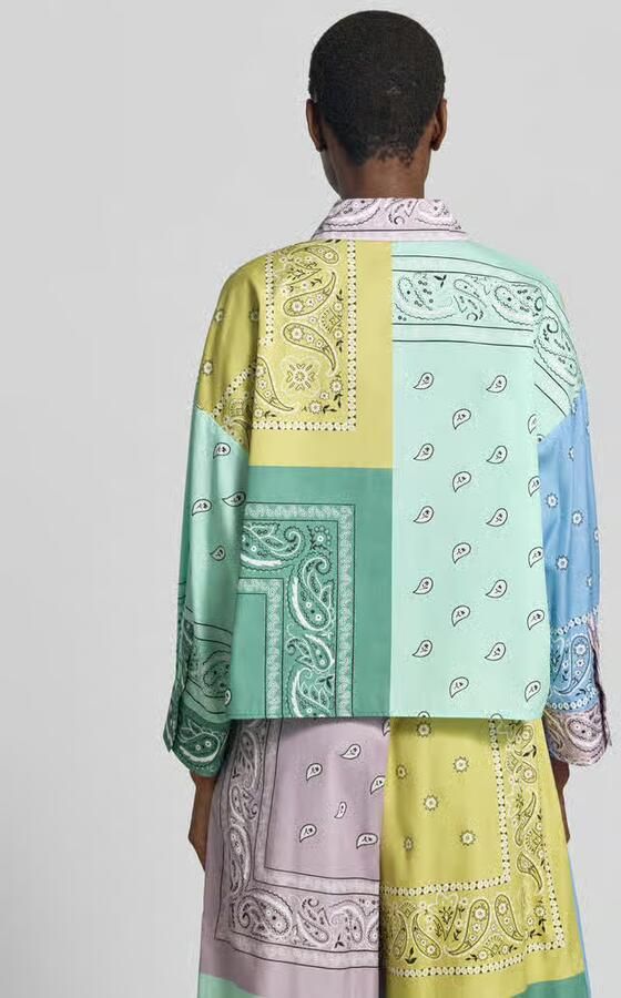 Weekend Max Mara loose fit blouse met lange mouwen van puur katoen 'LAMPONE'