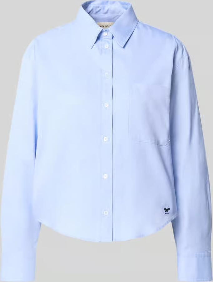 Weekend Max Mara Loose fit blouse met lange mouwen van puur katoen model 'NUORO' - Foto 2