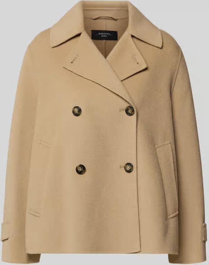 Weekend Max Mara Loose fit lange wollen jas van scheerwolmix model 'FANTINO'