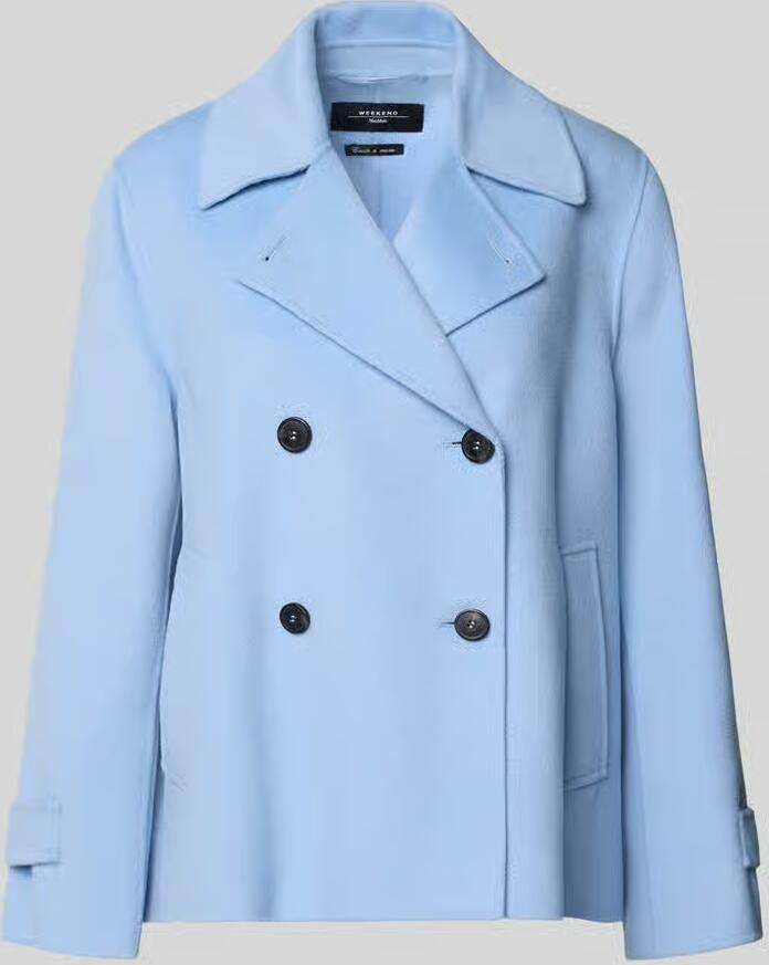 Weekend Max Mara Loose fit lange wollen jas van scheerwolmix model 'FANTINO'