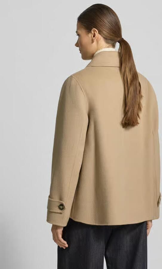 Weekend Max Mara Loose fit lange wollen jas van scheerwolmix model 'FANTINO'