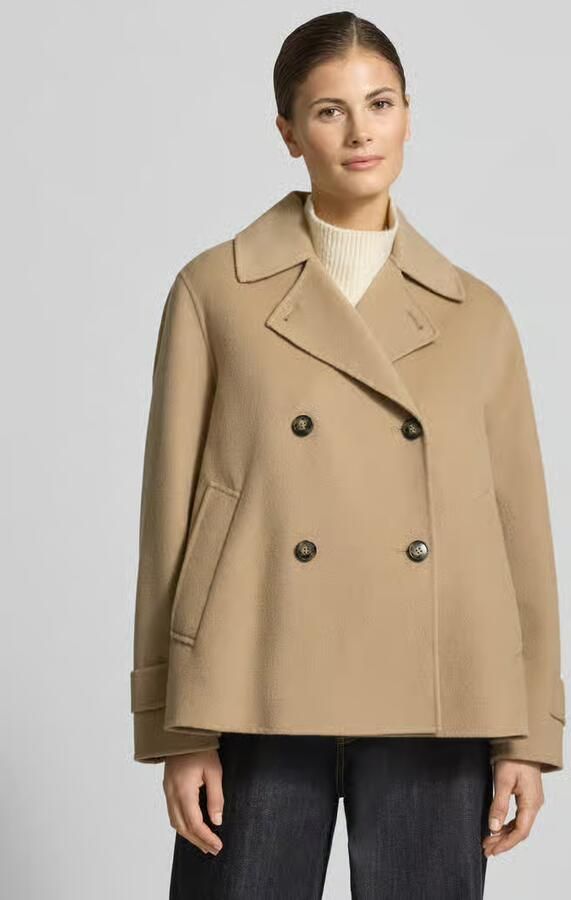 Weekend Max Mara Loose fit lange wollen jas van scheerwolmix model 'FANTINO' - Foto 4