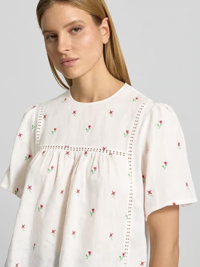Weekend Max Mara Loose fit T-shirt van puur linnen model 'BACINO'