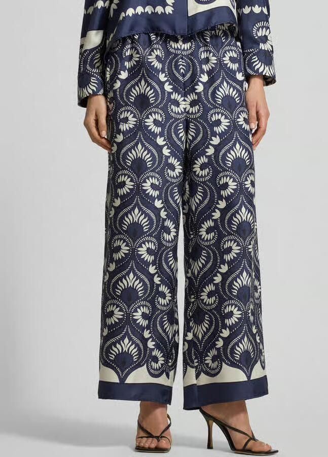 Weekend Max Mara Loose fit wijdte broek van pure zijde model 'DOTTICO' - Foto 3