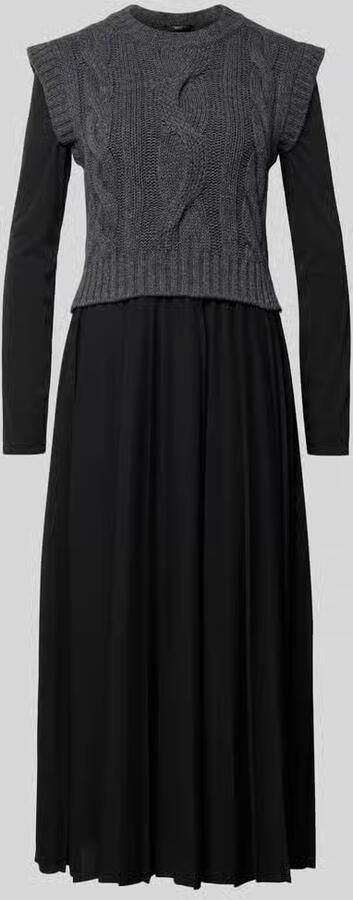 Weekend Max Mara Maxi-vrijetijdsjurk in een set met gebreide spencer van zuivere scheerwol model 'EBRO'