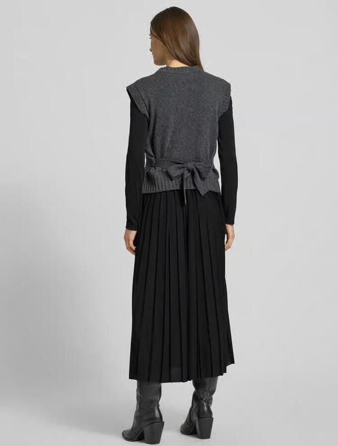 Weekend Max Mara Maxi-vrijetijdsjurk in een set met gebreide spencer van zuivere scheerwol model 'EBRO' - Foto 3