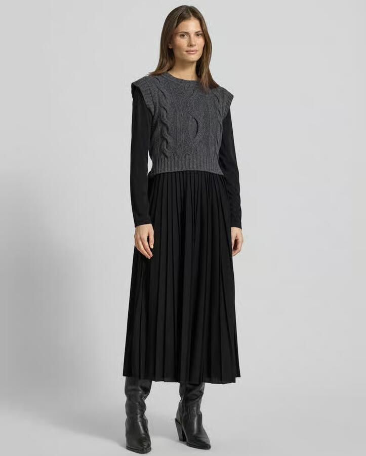 Weekend Max Mara Maxi-vrijetijdsjurk in een set met gebreide spencer van zuivere scheerwol model 'EBRO' - Foto 2