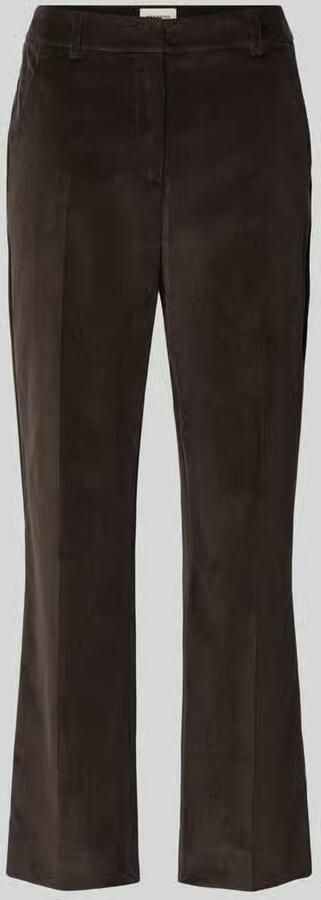 Weekend Max Mara Mid waist broek met corduroy structuur
