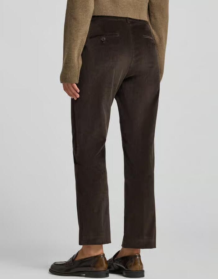 Weekend Max Mara Mid waist broek met corduroy structuur - Foto 2
