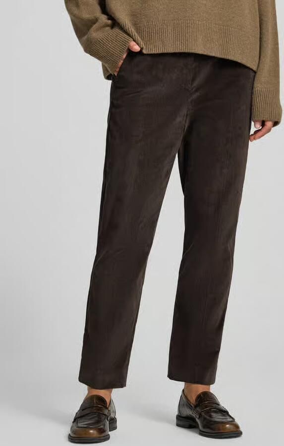 Weekend Max Mara Mid waist broek met corduroy structuur - Foto 3