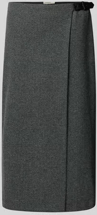 Weekend Max Mara Midi-rok van mix van katoen en wol model 'PETALI'