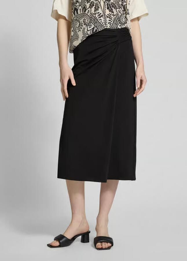 Max Mara Weekend Asymmetrische Geribbelde Taille Rok Gray Dames - Foto 2